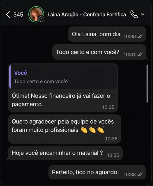 Feedback cliente 2